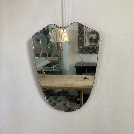 Frameless Shield Mirror