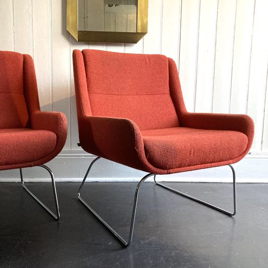 Red & Chrome Chairs