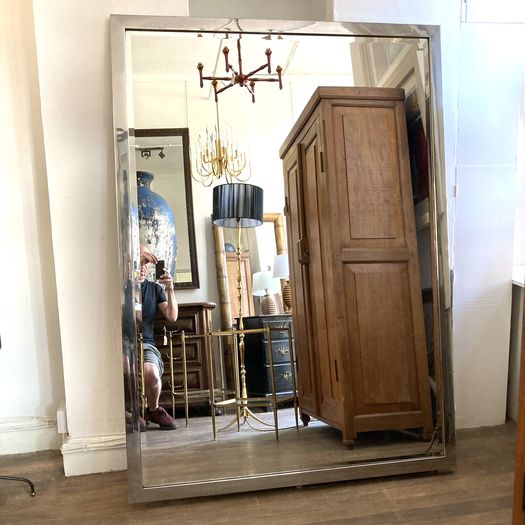 Chrome Framed Mirror