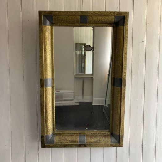 Brass and Lead Mirror