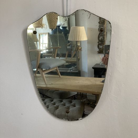 Frameless Shield Mirror