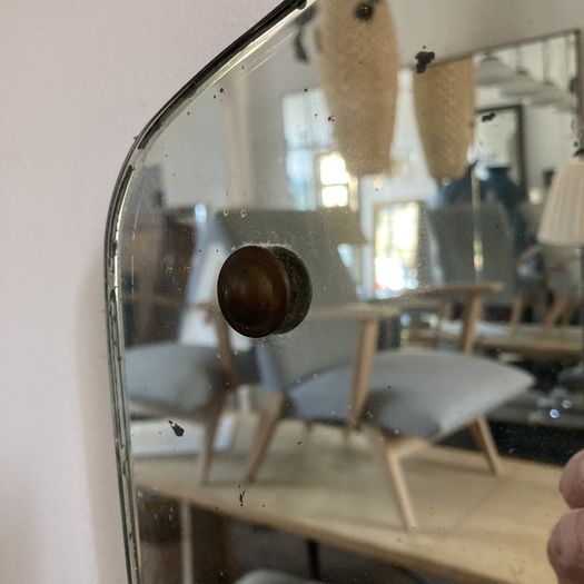 Frameless Shield Mirror