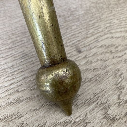 Turned Brass Wall Sconces