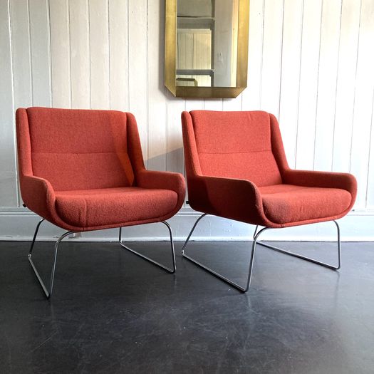 Red & Chrome Chairs