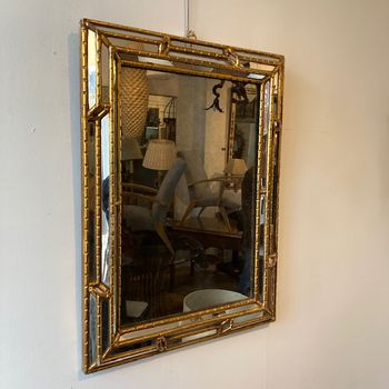 1950s Gilt Cushion Mirror