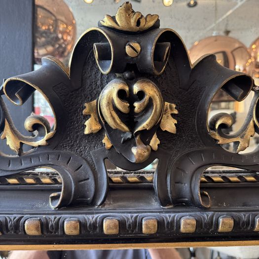 Large Black and Gilt Mirror