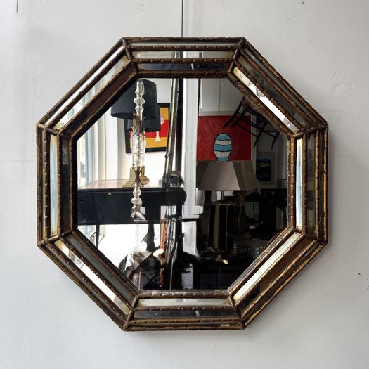 Octagonal Gilt Mirror