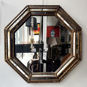 Octagonal Gilt Mirror