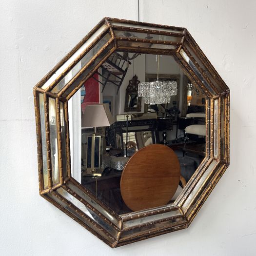 Octagonal Gilt Mirror