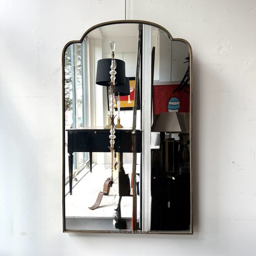 Italian Brass Framed Mirror