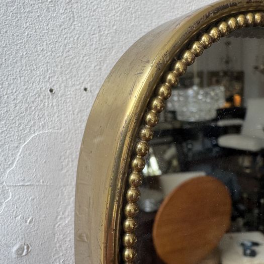 Italian Brass Framed Mirror