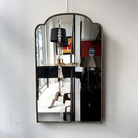 Italian Brass Framed Mirror
