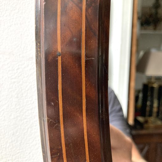 Inlaid Oval Mirror