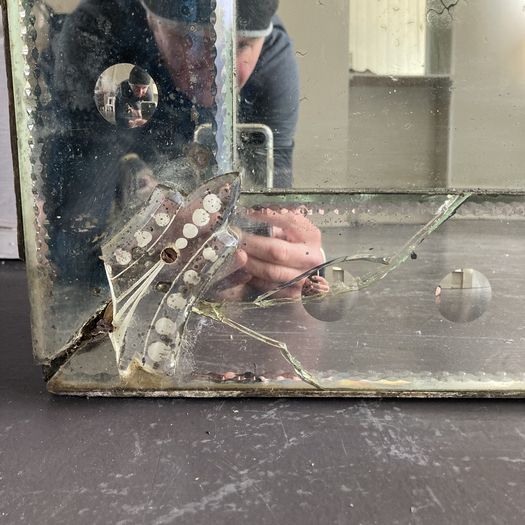 Huge Venetian Bistro Mirror
