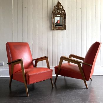 1960s Open Armchairs