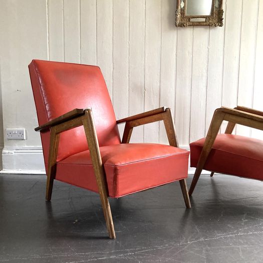 1960s Open Armchairs