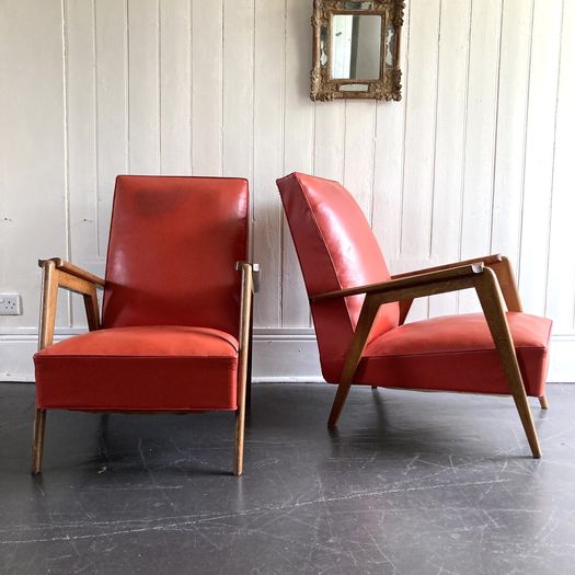 1960s Open Armchairs