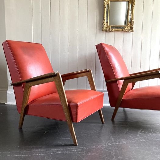 1960s Open Armchairs