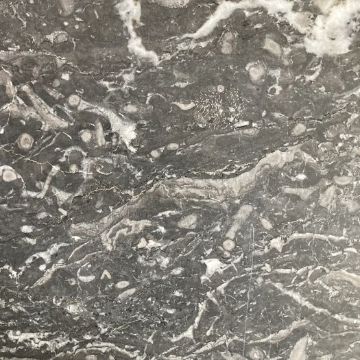 19th Century Walnut Commode Grey Marble