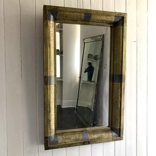Brass and Lead Mirror