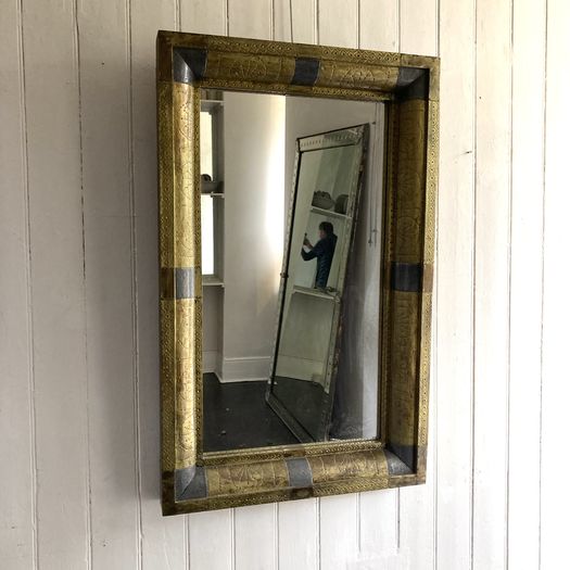Brass and Lead Mirror