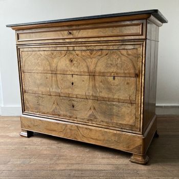 Marble Top Walnut Commode