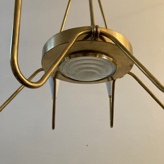 Brass 1950's Chandelier