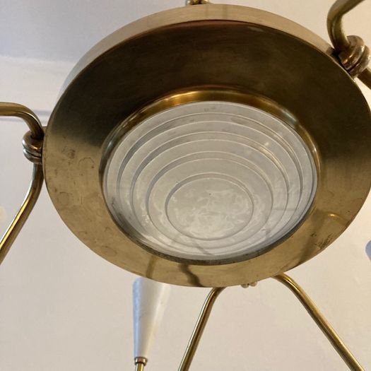 Brass 1950's Chandelier