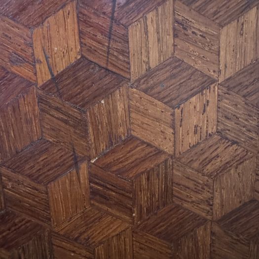 Parquetry Commode Marble Top