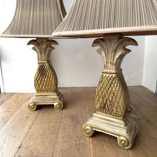 Ceramic Pineapple Lamps