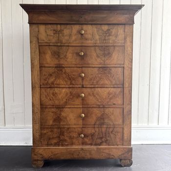French Walnut Tallboy