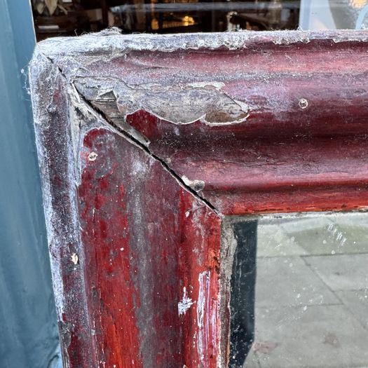 Massive Painted Bistro Mirror