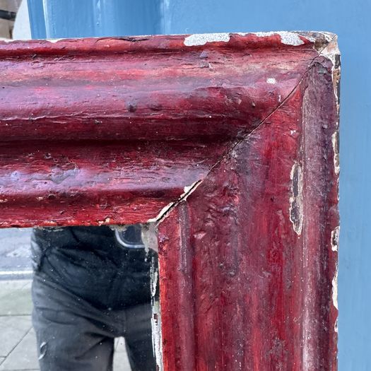 Massive Painted Bistro Mirror