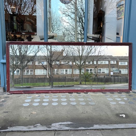 Massive Painted Bistro Mirror