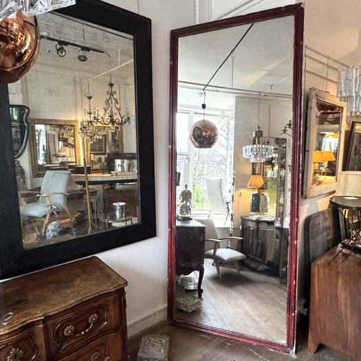 Massive Painted Bistro Mirror