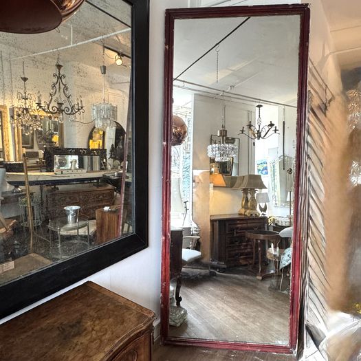 Massive Painted Bistro Mirror