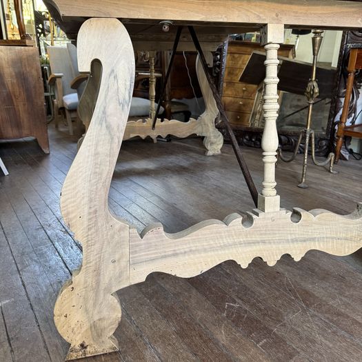 19th Century Catalan Bleached Walnut Table