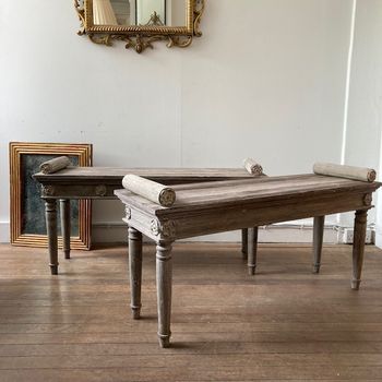 Pair of Hall Benches