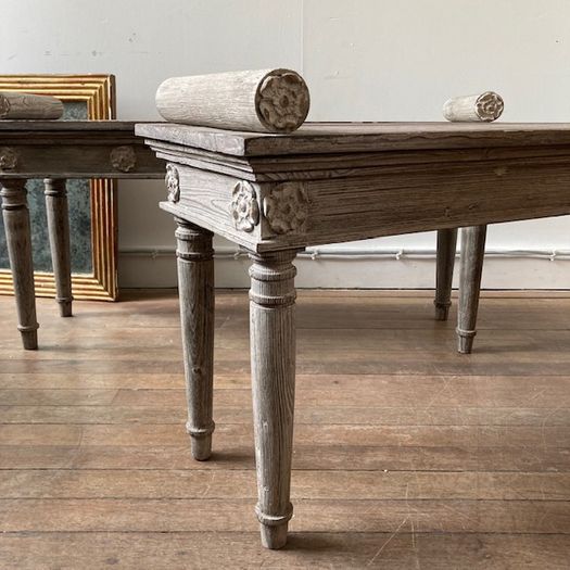 Pair of Hall Benches