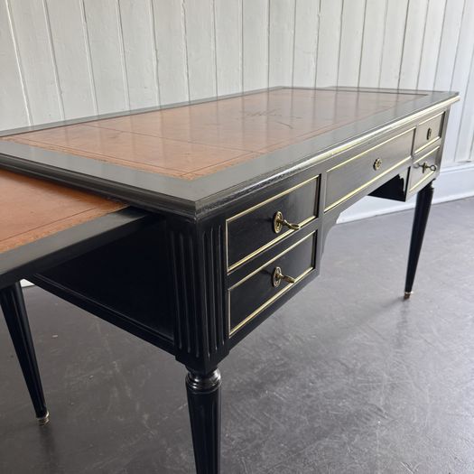 20th Century Ebonised Bureau Plat Desk