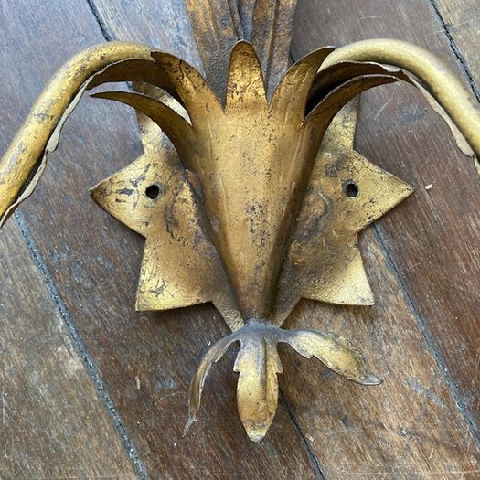 Gilt Metal Wall Sconces