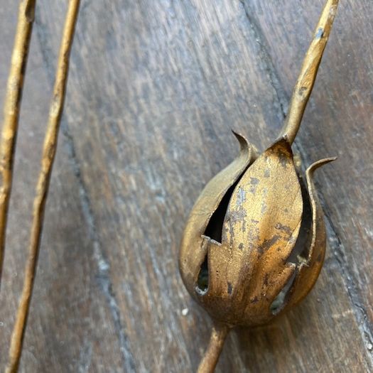 Gilt Metal Wall Sconces