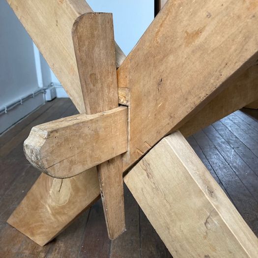 X Frame Trestle Table