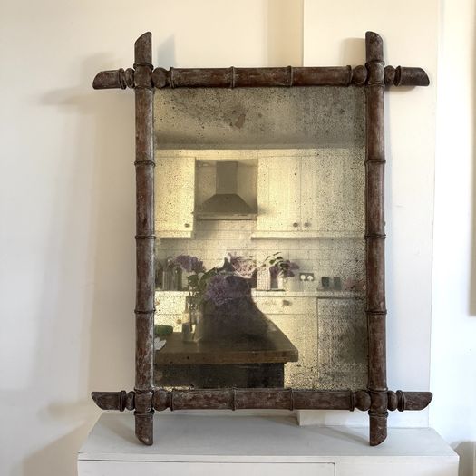 Faux Bamboo Mirrors