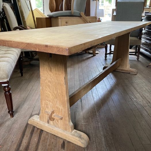 Oak Trestle Table