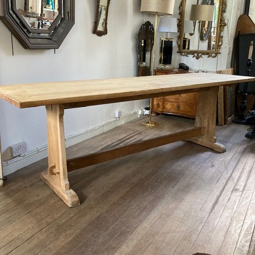 Oak Trestle Table