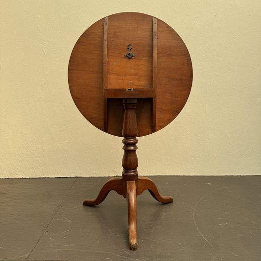 19th Century English  Fruitwood Tilt Top Table