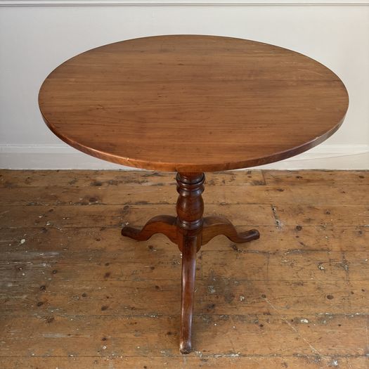 19th Century English  Fruitwood Tilt Top Table