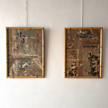 19th Century Japanese Woodblock Print Fragments