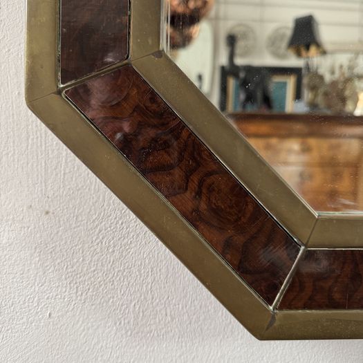 Octagonal 1970s Mirror